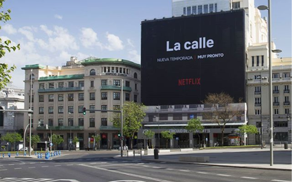 Publicidad en vía pública de Netflix